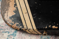 Fender 1967 Strat HSS Heavy Relic Black w/ Desert Sand Competition Stripe #R149095