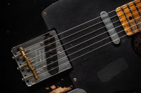 Fender Heavy Relic '52 Telecaster Ash Body Black over Butterscotch Handwound Pickups # R149323