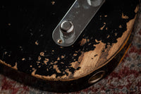 Fender Heavy Relic '52 Telecaster Ash Body Black over Butterscotch Handwound Pickups # R149323