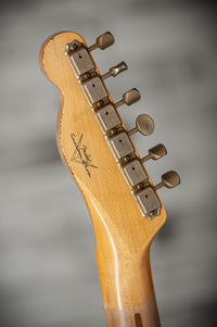 Fender Heavy Relic '52 Telecaster Ash Body Black over Butterscotch Handwound Pickups # R149323