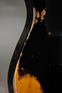 Fender Heavy Relic '52 Telecaster Ash Body Black over Butterscotch Handwound Pickups # R149323