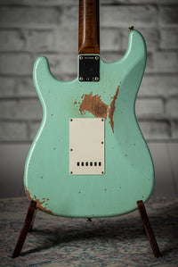 Fender Heavy Relic '60 Stratocaster HSS Roasted Neck Faded Surf Pearl Handwound Pickups # R117568