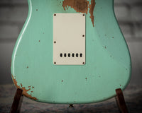 Fender Heavy Relic '60 Stratocaster HSS Roasted Neck Faded Surf Pearl Handwound Pickups # R117568