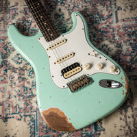Fender Heavy Relic '60 Stratocaster HSS Roasted Neck Faded Surf Pearl Handwound Pickups # R117568