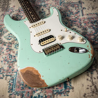 Fender Heavy Relic '60 Stratocaster HSS Roasted Neck Faded Surf Pearl Handwound Pickups # R117568