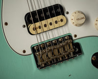 Fender Heavy Relic '60 Stratocaster HSS Roasted Neck Faded Surf Pearl Handwound Pickups # R117568