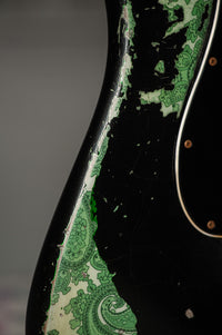 Fender Masterbuilt Austin MacNutt '59 Strat HSS Super Heavy Relic Black/ Green Paisley SN# R119873 USED