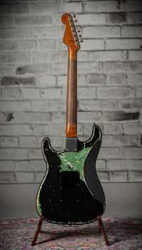 Fender Masterbuilt Austin MacNutt '59 Strat HSS Super Heavy Relic Black/ Green Paisley SN# R119873 USED
