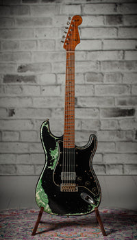 Fender Masterbuilt Austin MacNutt '59 Strat HSS Super Heavy Relic Black/ Green Paisley SN# R119873 USED