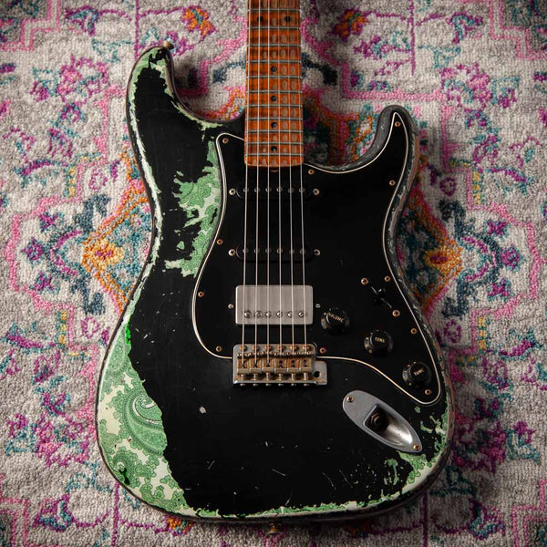 Fender Masterbuilt Austin MacNutt '59 Strat HSS Super Heavy Relic Black/ Green Paisley SN# R119873