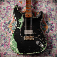 Fender Masterbuilt Austin MacNutt '59 Strat HSS Super Heavy Relic Black/ Green Paisley SN# R119873 USED