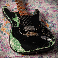 Fender Masterbuilt Austin MacNutt '59 Strat HSS Super Heavy Relic Black/ Green Paisley SN# R119873 USED