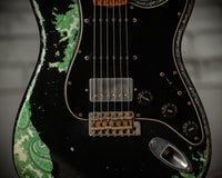 Fender Masterbuilt Austin MacNutt '59 Strat HSS Super Heavy Relic Black/ Green Paisley SN# R119873 USED