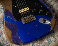 Fender Masterbuilt Levi Perry '57 Strat HSS Heavy Relic Cobalt Blue Metallic/ Purple Metallic SN# CZ557540
