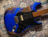 Fender Masterbuilt Levi Perry '57 Strat HSS Heavy Relic Cobalt Blue Metallic/ Purple Metallic SN# CZ557540