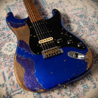 Fender Masterbuilt Levi Perry '57 Strat HSS Heavy Relic Cobalt Blue Metallic/ Purple Metallic SN# CZ557540