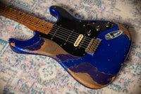Fender Masterbuilt Levi Perry '57 Strat HSS Heavy Relic Cobalt Blue Metallic/ Purple Metallic SN# CZ557540