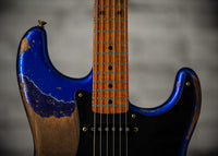 Fender Masterbuilt Levi Perry '57 Strat HSS Heavy Relic Cobalt Blue Metallic/ Purple Metallic SN# CZ557540
