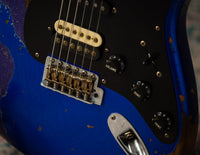 Fender Masterbuilt Levi Perry '57 Strat HSS Heavy Relic Cobalt Blue Metallic/ Purple Metallic SN# CZ557540