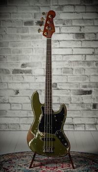Fender Masterbuilt Levi Perry '61 Jazz Bass Super Heavy Relic Olive Drab SN# R120022