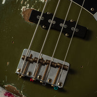 Fender Masterbuilt Levi Perry '61 Jazz Bass Super Heavy Relic Olive Drab SN# R120022