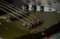 Fender Masterbuilt Levi Perry '61 Jazz Bass Super Heavy Relic Olive Drab SN# R120022