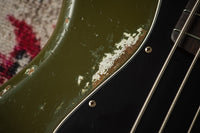 Fender Masterbuilt Levi Perry '61 Jazz Bass Super Heavy Relic Olive Drab SN# R120022