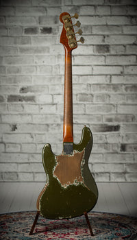 Fender Masterbuilt Levi Perry '61 Jazz Bass Super Heavy Relic Olive Drab SN# R120022