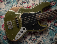 Fender Masterbuilt Levi Perry '61 Jazz Bass Super Heavy Relic Olive Drab SN# R120022