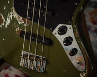 Fender Masterbuilt Levi Perry '61 Jazz Bass Super Heavy Relic Olive Drab SN# R120022