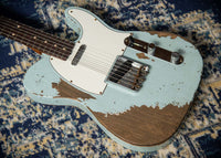 Fender Super Heavy Relic '61 Tele Josefina HW Pickups Faded Aged Sonic Blue SN# R132812