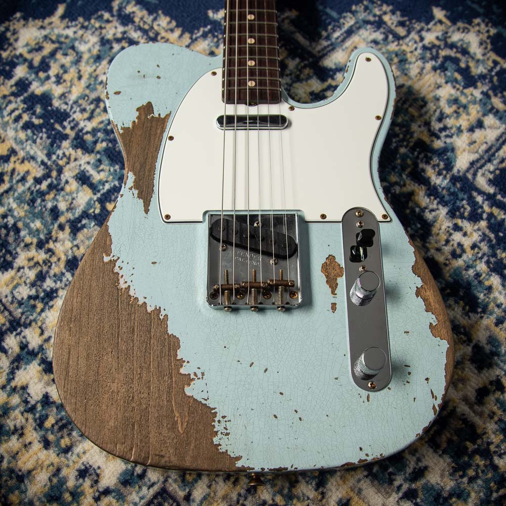 Fender Super Heavy Relic '61 Tele Josefina HW Pickups Faded Aged Sonic Blue SN# R132812