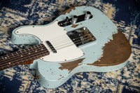 Fender Super Heavy Relic '61 Tele Josefina HW Pickups Faded Aged Sonic Blue SN# R132812
