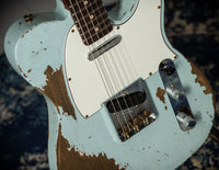 Fender Super Heavy Relic '61 Tele Josefina HW Pickups Faded Aged Sonic Blue SN# R132812