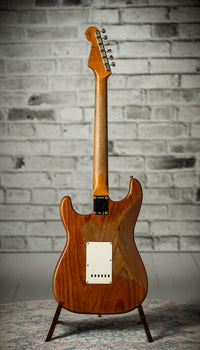 Fender Super Heavy Relic '62 Strat Roasted Ash Body Hand Wound Pickups Aged Natural SN# R134441 USED