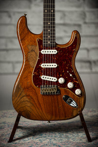 Fender Super Heavy Relic '62 Strat Roasted Ash Body Hand Wound Pickups Aged Natural SN# R134441 USED