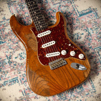 Fender Super Heavy Relic '62 Strat Roasted Ash Body Hand Wound Pickups Aged Natural SN# R134441 USED