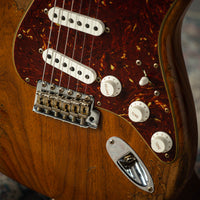 Fender Super Heavy Relic '62 Strat Roasted Ash Body Hand Wound Pickups Aged Natural SN# R134441 USED