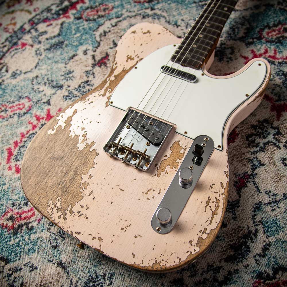 Fender Super Heavy Relic '61 Tele Super Faded Shell Pink HW PUP SN# R132523