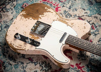 Fender Super Heavy Relic '61 Tele Super Faded Shell Pink HW PUP SN# R132523