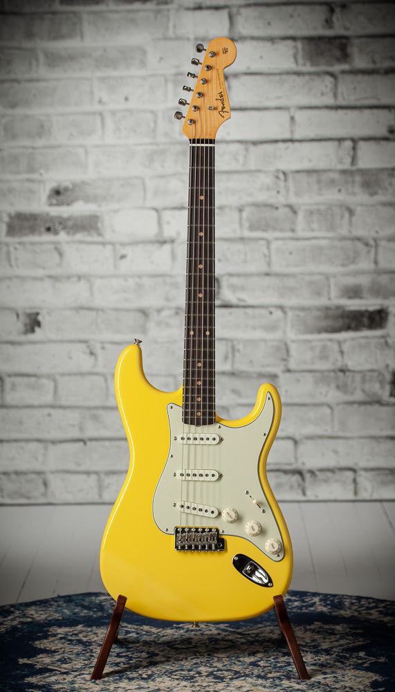 Fender Vintage Custom '59 Strat Flash Coat Lacquer Graffiti Yellow #R146355