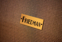 Friedman Twin Sister Head with Vertical 2x12 Cabinet Red Tolex Salt and Pepper Grill