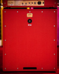 Friedman Twin Sister Head with Vertical 2x12 Cabinet Red Tolex Salt and Pepper Grill