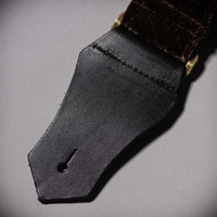 Get'm Get'm Boujee Velvet Tourmaline Brown 2" Guitar Strap