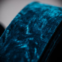 Get'm Get'm Boujee Velvet Aquamarine Teal 2" Guitar Strap