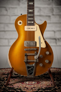 Gibson '56 Murphy Lab Ultra Heavy Aged Les Paul Goldtop Firebird Bridge w/ Bigsby Gretsch Knobs #65057