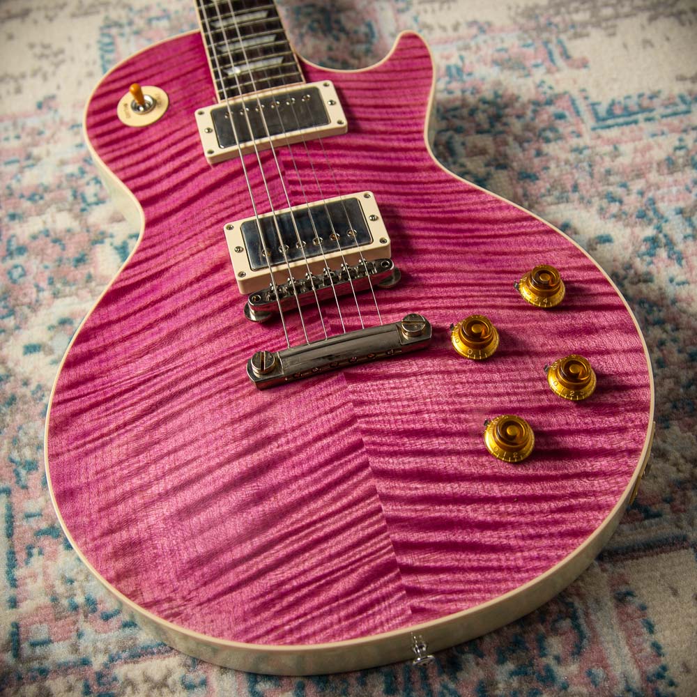 Gibson Les Paul '59 VOS Violet Purple Denim TV White Back # 942173