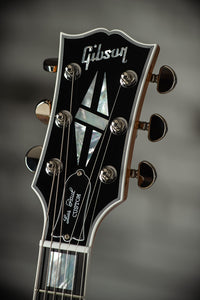 Gibson Les Paul Custom 5A Quilt Top Trans Violet Natural Back Custombucker Pickups # CS400340