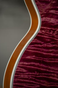 Gibson Les Paul Custom 5A Quilt Top Trans Violet Natural Back Custombucker Pickups # CS400340