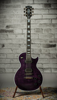 Gibson Les Paul Custom Flame Top, Purple Tiger, Slim Neck, Custom Buckers #CS402351